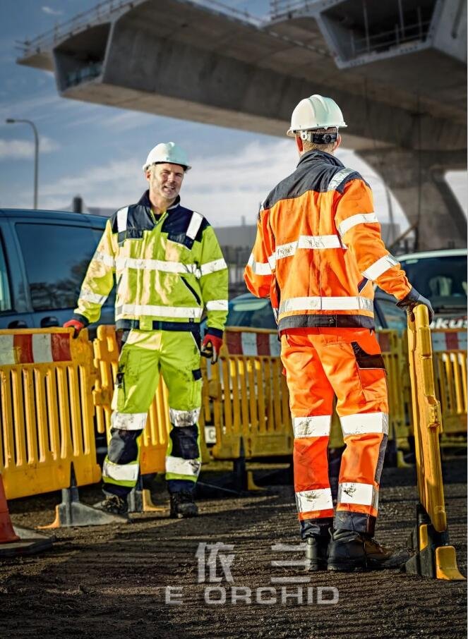 公路反光工作服工人图