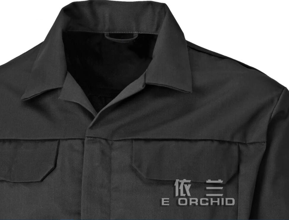 机修工工作服衣领细节图