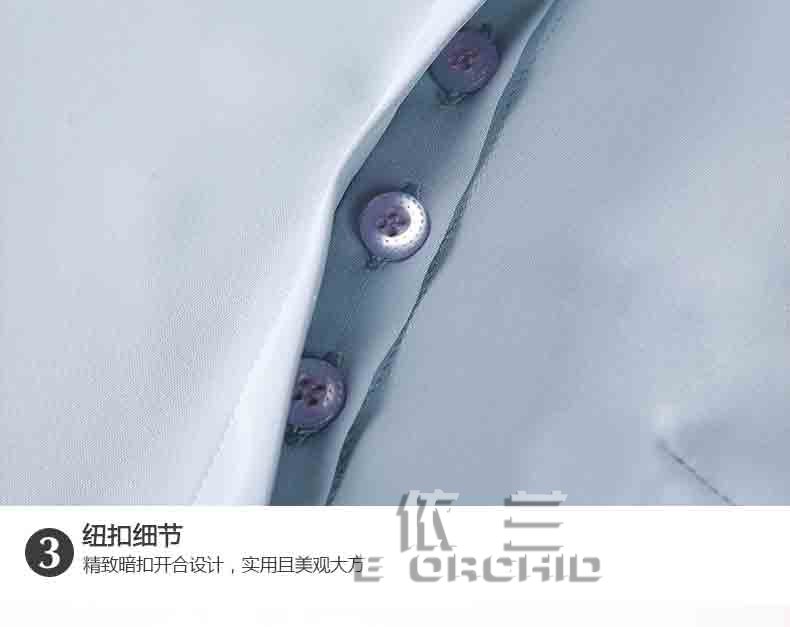 航空公司空姐短袖工作服纽扣细节图