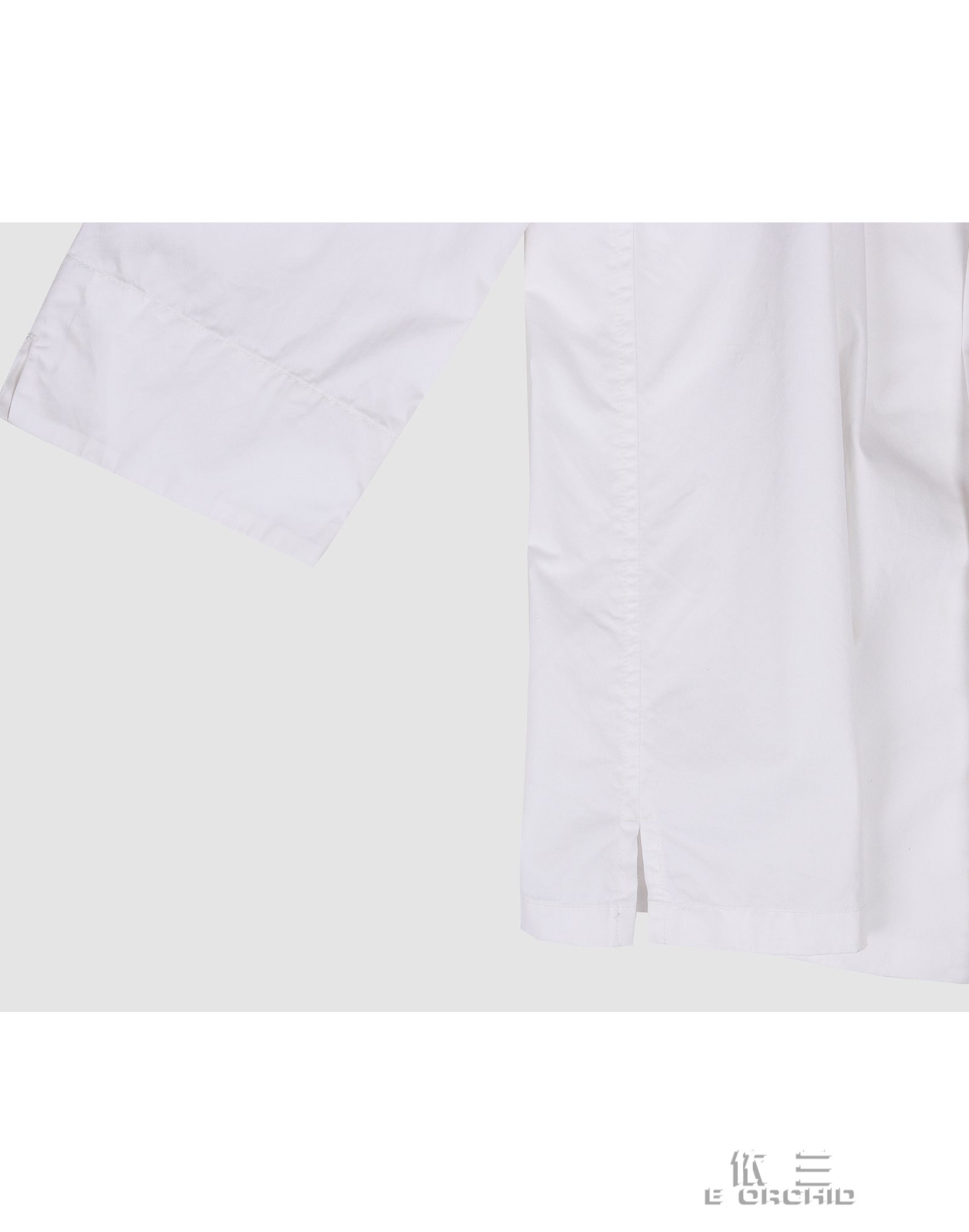 高档餐厅厨师长袖工作服侧面细节图