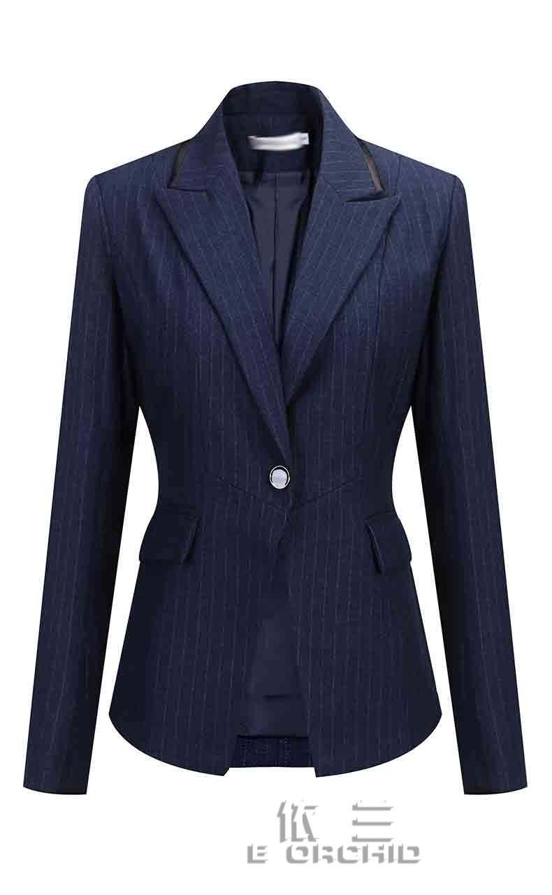 秋季长袖女士银行工作服套装上衣图片