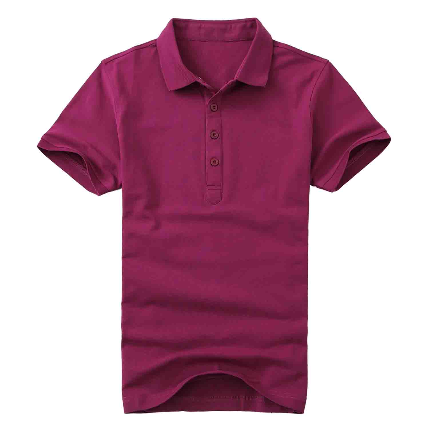 紫红色短袖纯棉t恤